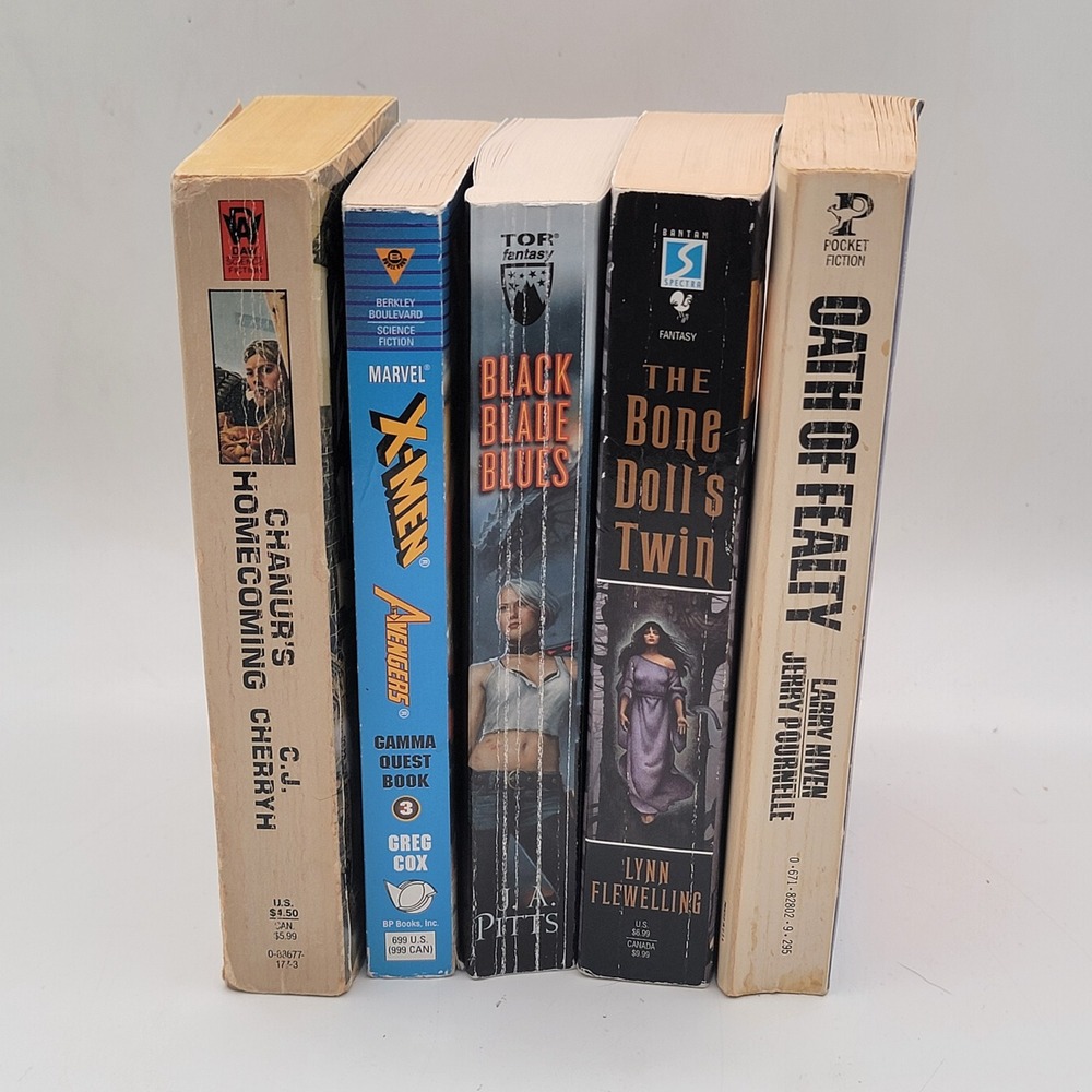 Niven Cherryh Science Fiction Fantasy Paperback Book‎ Lot 5 Titles Good